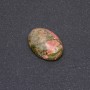 Cabochon aus Heliotrop-Naturstein 25 × 18 mm