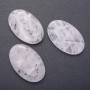 Anhänger aus Naturquarz «Haarquarz» oval 55×35 mm (±)