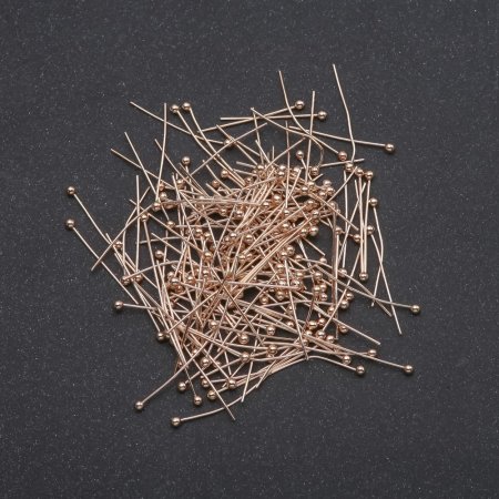 Kopfstift mit Kugelkopf – Gelbmetall, Länge 20 mm, Gewicht 10 g