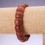 Armband aus Aventurin „Goldener Sand“, Glieder 15×12 mm, auf Elastikband, Umfang 20 cm