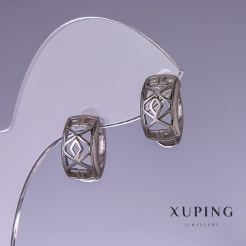 Ohrringe Xuping 8×14 mm Rhodiumbeschichtung