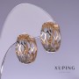 Ohrringe Xuping 20 × 8 mm, 18k Vergoldung und Rhodium