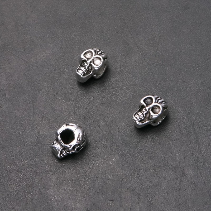 Pandora-Schädel-Zubehör, Durchmesser 8 mm, Durchmesser 4,5 mm, Länge 12 mm, Verpackung 20 g, 9 Stück (±)