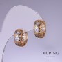 Ohrringe Xuping 11×7 mm Rhodium, 18-Karat-Vergoldung