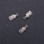 Anhänger Buddha, Durchmesser 7 mm, Länge 16 mm, Durchmesser 1,8 mm, Verpackung 20 g, 15 Stück (+-)