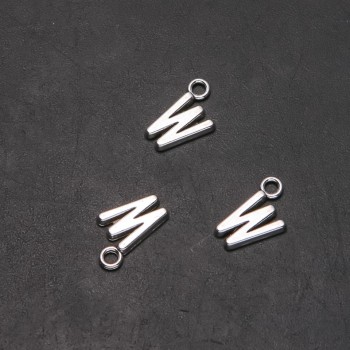 Anhängerbefestigung Buchstabe W, Durchmesser 10 mm, Länge 17 mm in-d, 5 mm Verpackung 20 g, 19 Stück (+ -)