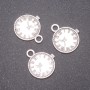Anhänger Schmuckzubehör Uhr, Abmessungen 15×9 mm, Innen-Durchmesser 5 mm, 20 g, ±17 Stück