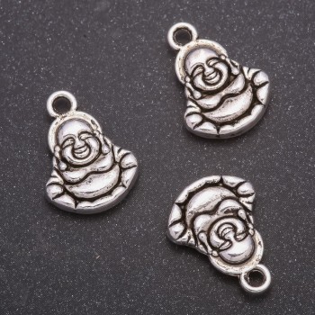 Anhänger Buddha, Durchmesser 14×19 mm, Gewicht ca. 20 g, ± 9 Stück