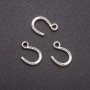 Anhänger Schmuckzubehör Hufeisen, Maße 10 x 14 mm, Verpackung 20 g ± 44 Stück
