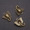 Elefantenanhänger aus Bronze, Abmessungen 16×15 mm, Gewicht ca. 20 g, Packung 24 Stück