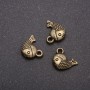 Anhänger «Fisch» aus Bronze, Durchmesser 13×12 mm, Verpackung 20 g ± 19 Stück