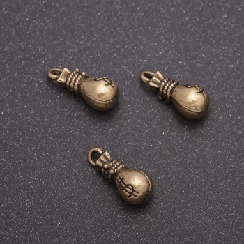Schmuckzubehör – Geldsäckchen-Anhänger, Durchmesser 7×15 mm, Durchmesser in-1, 7 mm, Verpackung ca. 20 g ± 13 Stück