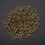 Verbindungsringe, Durchmesser 5 mm, Packung 20 g, Farbe Bronze