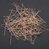 Pin mit Schlaufe für Schmuck, Länge 40 mm, Farbe: warmes Gelbmetall, Gewicht 0,5 kg