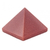 Pyramide – Aventurinstein 'Goldener Sand', gepresst, Höhe 3,6 cm, Breite 3,0 cm