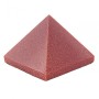 Pyramide – Aventurinstein 'Goldener Sand', gepresst, Höhe 3,6 cm, Breite 3,0 cm