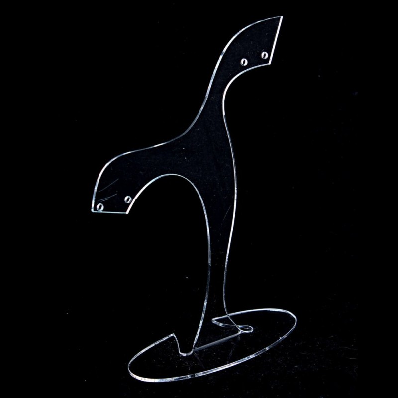 Ohrringständer aus durchsichtigem Kunststoff, Höhe 140 mm