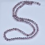 Kristallperlen im Swarovski-Stil, hellviolett, facettierte Kugeln, Durchmesser 5 × 4 mm, Schnurlänge 48 cm