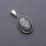 Anhänger Lava-oval, Durchmesser 18 × 25 × 40 mm