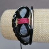 Kinderarmband „Unendlichkeit“ grau mit Kordelverschluss