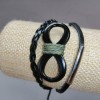 Kinderarmband «Unendlichkeit» weizenfarben, mit Zugverschluss