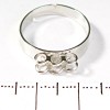Preis pro Packung / 10 Stück, 10 mm Basis für Ringe mit 6 Ösen