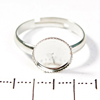 Preis pro Packung /10 Stk. 10 mm Ringbasis mit gezahntem Rand, rund
