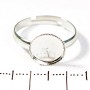 Preis pro Packung /10 Stk. 10 mm Ringbasis mit gezahntem Rand, rund
