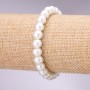 Armband Perloptik (Acryl) weiß, Ø 10 mm, Länge 18 cm