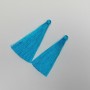 Blauer Quastenrohling für Handarbeiten, Länge 7 cm, Durchmesser 7 mm, Paar