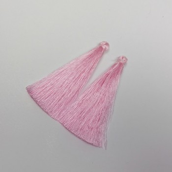 Bastelzubehör Quaste 'Rosa', Länge 7 cm, Durchmesser 7 mm, Paar