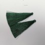 Handarbeitsrohling Quaste «Dunkles Smaragd», Länge 7 cm, Durchmesser 7 mm, Paar