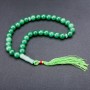 Jade-Gebetskette, 33 Perlen, Durchmesser 10 mm