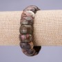 Picasso-Jaspis-Armband mit Gliedern 11×19 mm (±) auf Elastikband