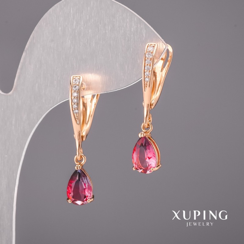 Xuping Chamäleon-Ohrringe 6×30 mm Vergoldung 18K