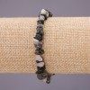 Elastisches Armband aus Haarquarz-Splittern, Durchmesser ca. 7 mm, Länge ca. 18 cm