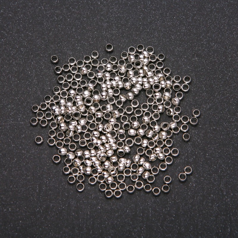 Crimp-Fixierungen »Zahipi«, Durchmesser 3 mm, Metallfarbe Silber, 8 g