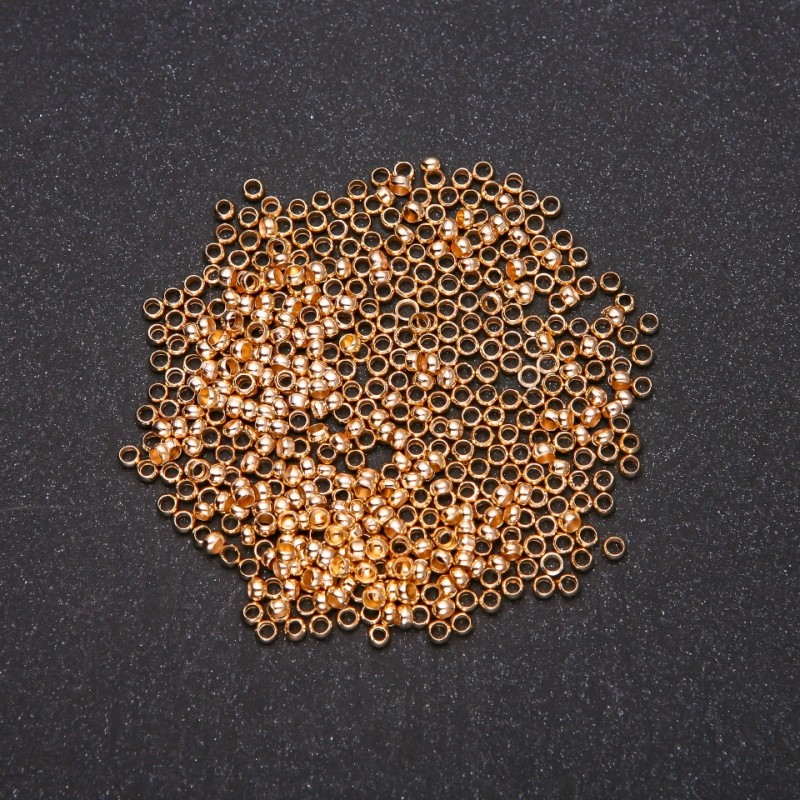 Crimpfixierer Ø 2,5 mm, goldfarbene Metallfarbe, 8 g