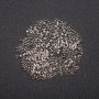 Crimp-Fixierungen «Zahipi», Durchmesser 2,5 mm, Metallfarbe «Silber» 6 Gramm