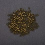 Crimpperlen, Durchmesser 3 mm, Metallfarbe Bronze, 8 g
