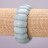 Elastisches Aquamarin-Armband – Glied ca. 12×25 mm, Länge ca. 18 cm