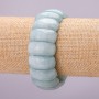 Elastisches Aquamarin-Armband – Glied ca. 12×25 mm, Länge ca. 18 cm