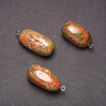 Anhänger aus Heliotrop-Jaspis 38 × 18 mm (±)