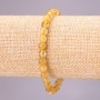 Armband aus natürlichem Rutilquarz (Haarquarz) mit glatten Kugeln, Durchmesser ca. 6 mm, Länge 18 cm