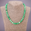 Kette aus künstlichem Amazonit – glatte Kugeln, Durchmesser ca. 8 mm, Länge 48 cm