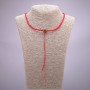 Rote und grüne Schnur mit Verschluss, 60 cm