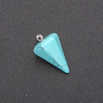 Anhänger Pendel aus grünem Türkis 14×22×30 mm ±