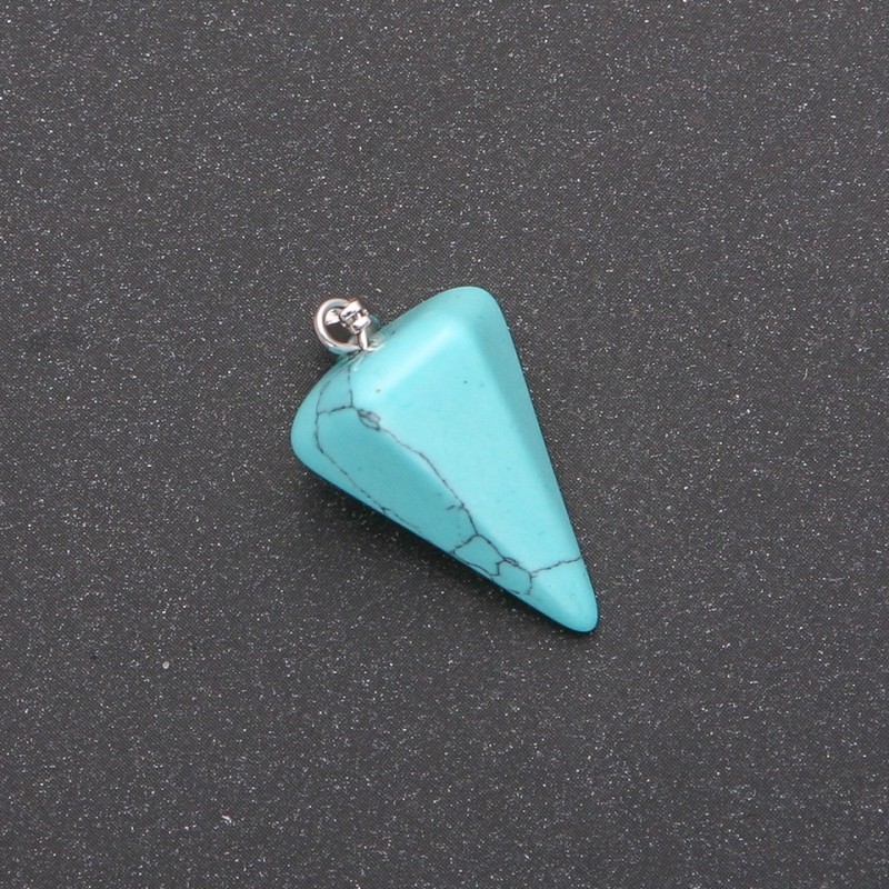 Anhänger Pendel aus grünem Türkis 14×22×30 mm ±