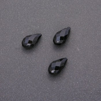 Achat-Perle Anhänger, facettierte Tropfenform, 10×18 mm (±)