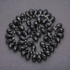 Perlen aus tschechischem Kristall in Schmetterlingsform, auf Faden, Durchmesser ca. 10 x 18 mm, Länge 33 cm